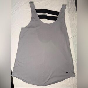 Nike Women's Gray Tank Top, With strappy back